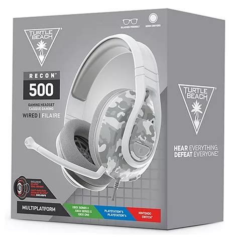 Turtle Beach Recon 500 Wired Multiplatform Gaming Headset Arctic Camo Freemans