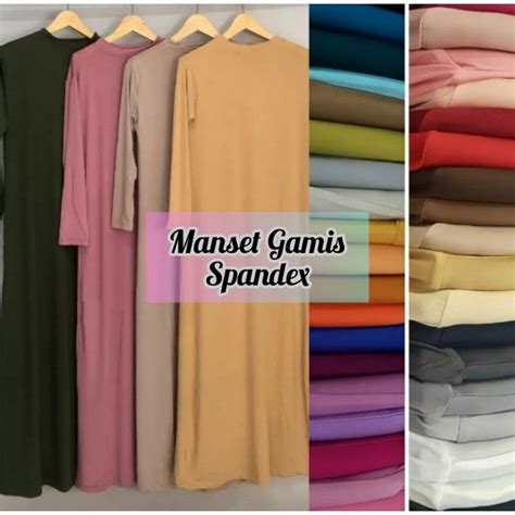 Jual Manset Gamis Lengan Panjang Spandek Dalaman Gamis Lengan Panjang