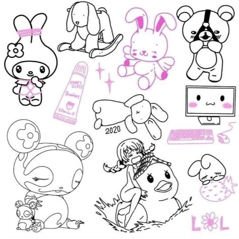 Пин от пользователя pussy sad на доске der Fühllehre Hello kitty татуировки Милые татуировки