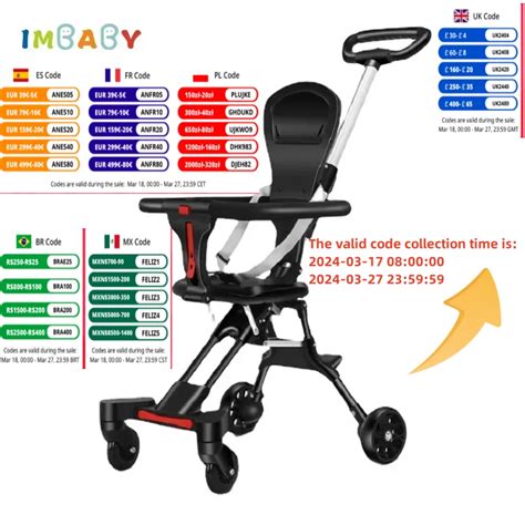 Cochecito De Beb Ligero Plegable Carrito De Viaje Asiento Bidireccional