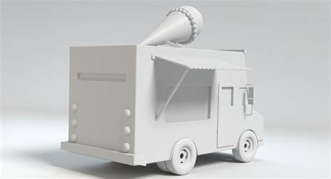 3d Ice Cream Truck Model Turbosquid 1206334