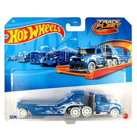 Miniatura Caminhão Semi Rodger Dodger Track Fleet Hot Wheels