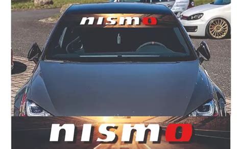 Sticker Calcomania Nismo Para Parabrisas Full Color Ni Meses Sin