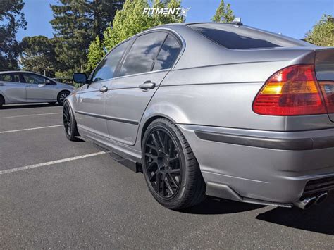 2004 Bmw 330i Base With 18x85 Anovia Elder And Hankook 235x40 On Coilovers 2244514 Fitment