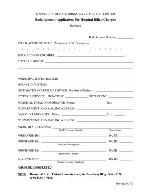 Fillable Online Bulk Acct Form 1097 Doc Fax Email Print PdfFiller