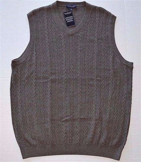 Men S Roundtree Yorke Big Tall Cable Knit V Neck Sweater Vest EBay