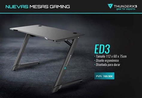 Nuevas Mesas Gaming ED3 Y ED7 De Gran Calidad Hardmaniacos Mesas