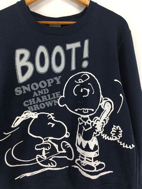 Peanuts Vintage 90s Snoopy Joe Cool Pullover Sweatshirt Size M Grailed