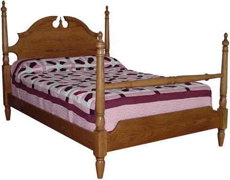 Crown Bed | Crown Four Post Bed | Crown Turned Post Solid Wood Bed