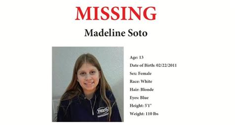 Madeline Soto What We Know About 13 Year Olds Disappearance In Florida