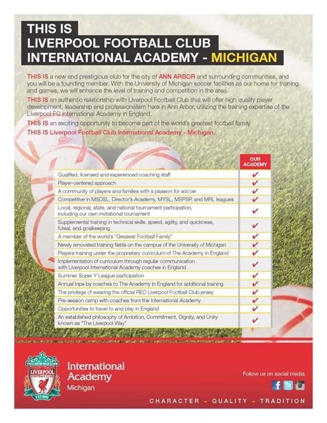 Liverpool Fc International Academy Michigan Of Ann Arbor Ann Arbor