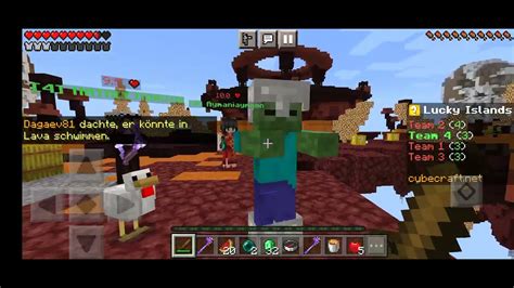 Ich Spiele Zum Ersten Mal Lucky Block Skywars YouTube