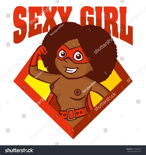 Superhero Nude Woman Cartoon Character Vector Stock Vector Royalty Free Shutterstock