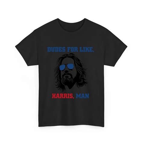 Official Dudes For Like Harris Man White Dudes For Harris Shirt - 7