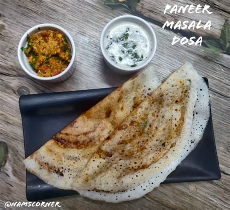 Paneer Masala Dosa Recipe Paneer Dosa Nams Corner