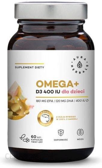 Preparat Medycyny Naturalnej Aura Herbals Omega Witamina D3 400 IU