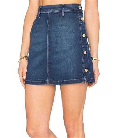 Frame Denim Skirts Frame Le Antibes Denim Aline Mini Skirt In Lucia