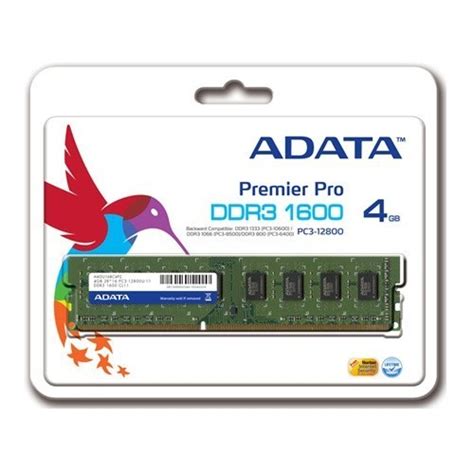 Adata 4gb Ddr3 1600mhz Ram Ad3u1600w4g11 R Fiyatı