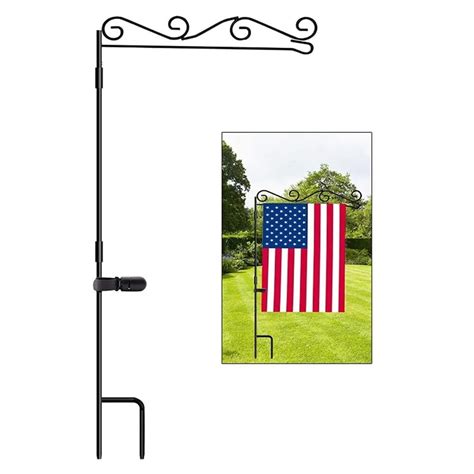 Garden Flag Stand Wall Mounted Flag Stand Flagpole Courtyard Mailbox