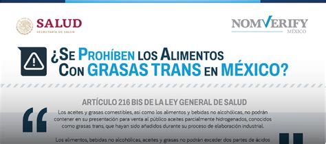 C Mo Cumplir Con El Nuevo Decreto De Grasas Trans Nomverify M Xico