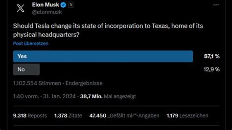 Untersagter Mega Deal Musk Will Tesla Aktionäre über Umzug Abstimmen