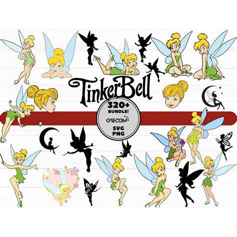 Tinkerbell SVG Bundle Tinkerbell Flaying Svg Tinkerbell Silh Inspire