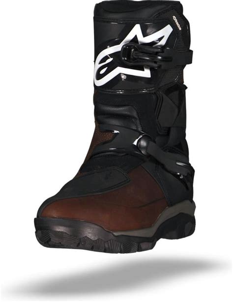 Alpinestars Belize Drystar Brown Black Oiled Leather Motorcycle Boots 9