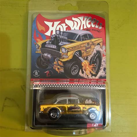 Hot Wheels Langka Rlc Chevy Bel Air Gasser Dirty Blonde Gold