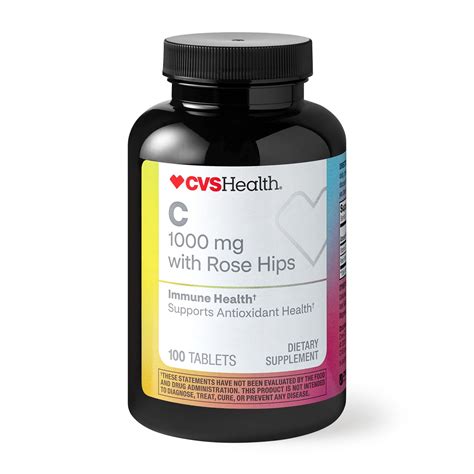 Cvs Health Vitamin C With Rose Hips Tablets 1000mg 100ct Pick Up In Store Today At Cvs