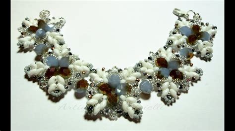 DIY Tutorial come fare un bracciale con superduo perline swarovski ...