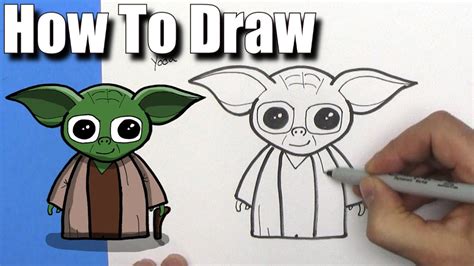 How To Draw Yoda Step By Step Youtube