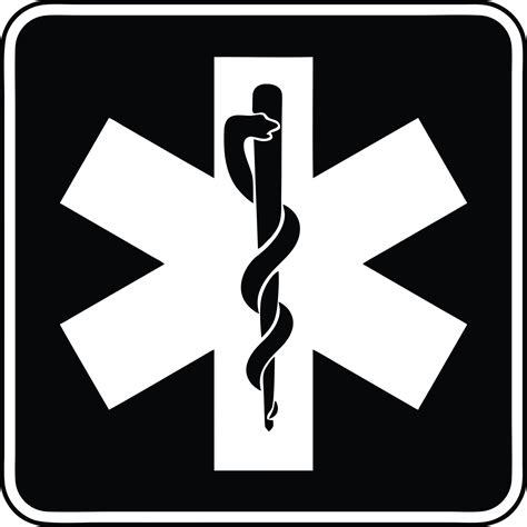 Star Of Life Medical Symbol Svg Png Jpeg Eps Clipart Stencil Etsy