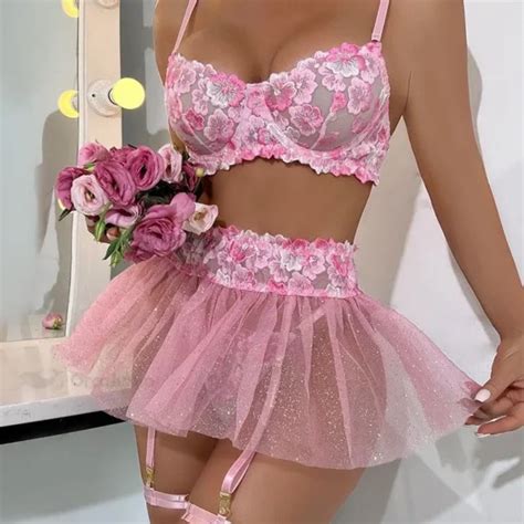 Orcajump Erotic Lingerie Sexy Style Lace Underwear Three Point Type Orcajump Store