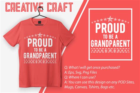 Proud To Be A Grandparent Graphic By The Design Factory Creative Fabrica