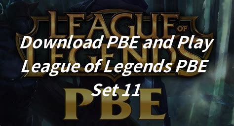 League Of Legends Pbe