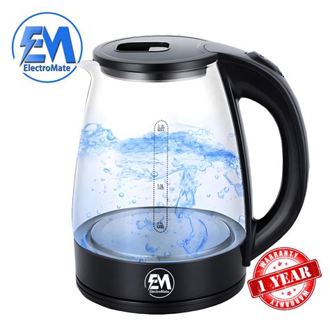 price  em  glass kettle electromate kettle electric jug