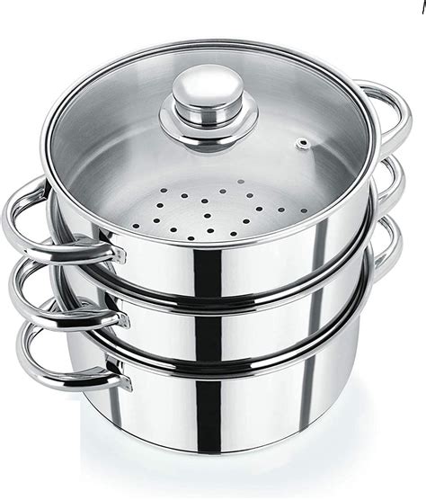 Hometronics Tier Stainless Steel Induction Bottom Steamer Modak