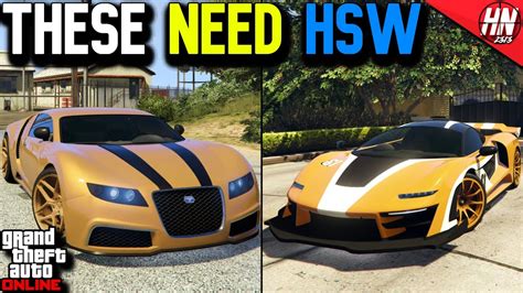 Top 10 Cars That NEED HSW Upgrades GTA Online YouTube