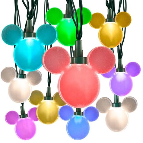 Disney Lightshow Mickey Mouse String Lights Disney Christmas