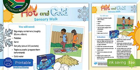 Hot And Cold Sensory Walk Instructions Teacher Made