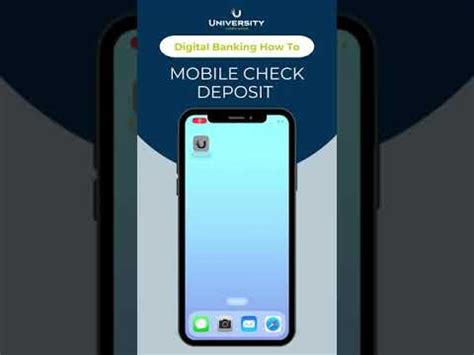 How To Use Mobile Check Deposit Youtube
