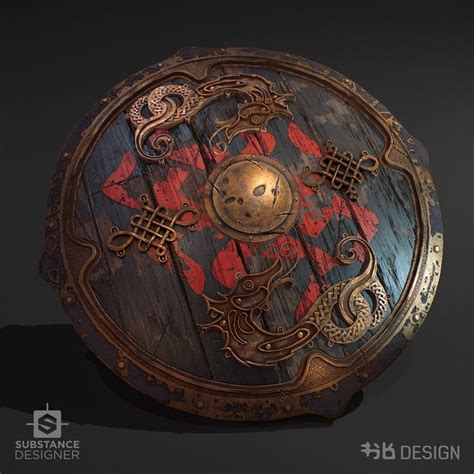 Breakdown: Viking Shield in Substance Designer | Viking shield, Shield ...