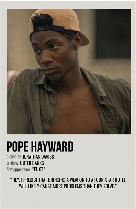 Pope Hayward Outer Banks Nc Movie Character Posters Outer Banks