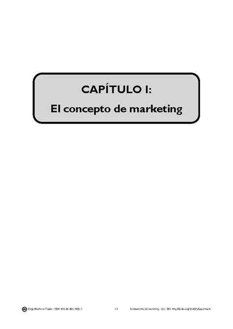 Lectura Introducción Al Marketing Conceptos Basicos CapÍtulo I