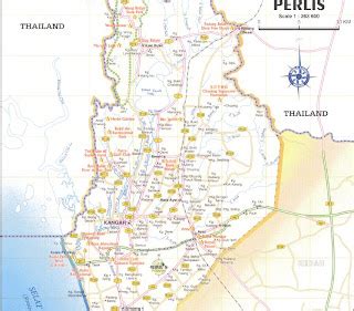 Malaysia Travel Guide And Map: Map of Perlis | Kangar