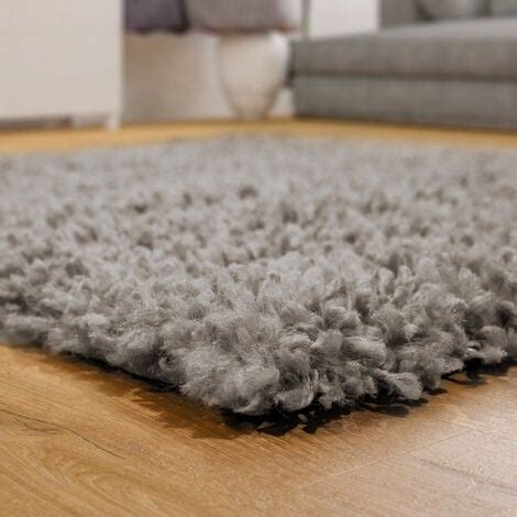 Paco Home Tapis Salon Chambre Adulte Poil Long Shaggy Pelucheux Uni