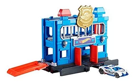 Hot Wheels City Downtown Estación De Policía Breakout Juego Meses sin interés