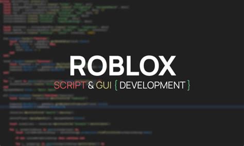 Develop a roblox script and gui for your game by Dgrachov | Fiverr