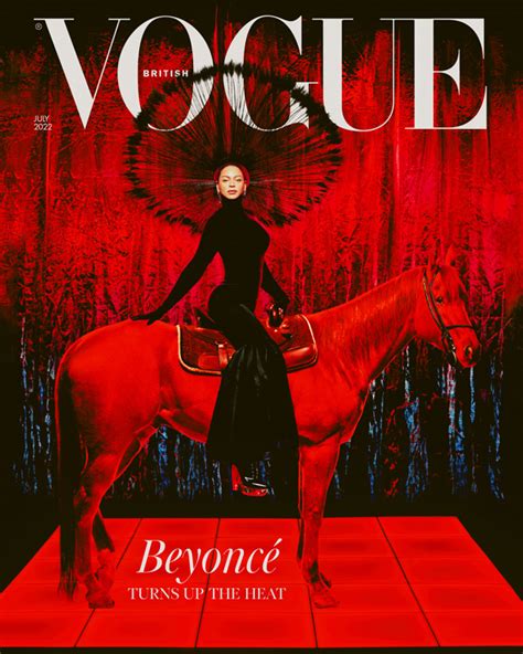 Beyonce’s Black Dress On Horse For Vogue UK Cover: Photos – Hollywood Life