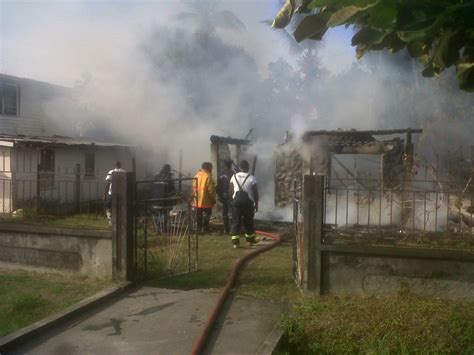 Crane Fire Leaves 8 Persons Homeless News Source Guyana